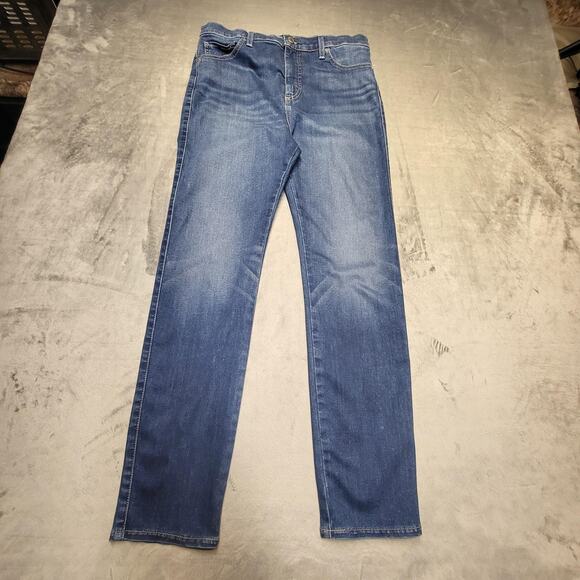 Levis 505 Jeans Mens 36x30 Blue Medium Wash Straight Leg 100% Cotton Denim Pants - Picture 10 of 11